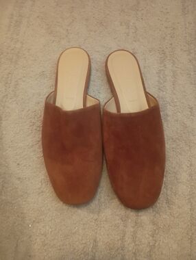 Aeyde Brown Suede Slip-On Mules